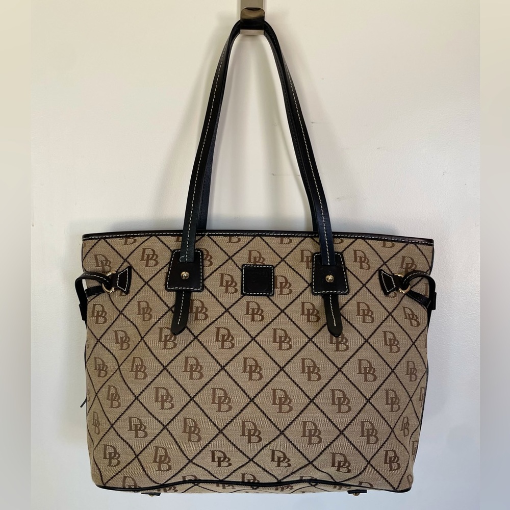 Dooney & Burke Brown Logo Medium Purse